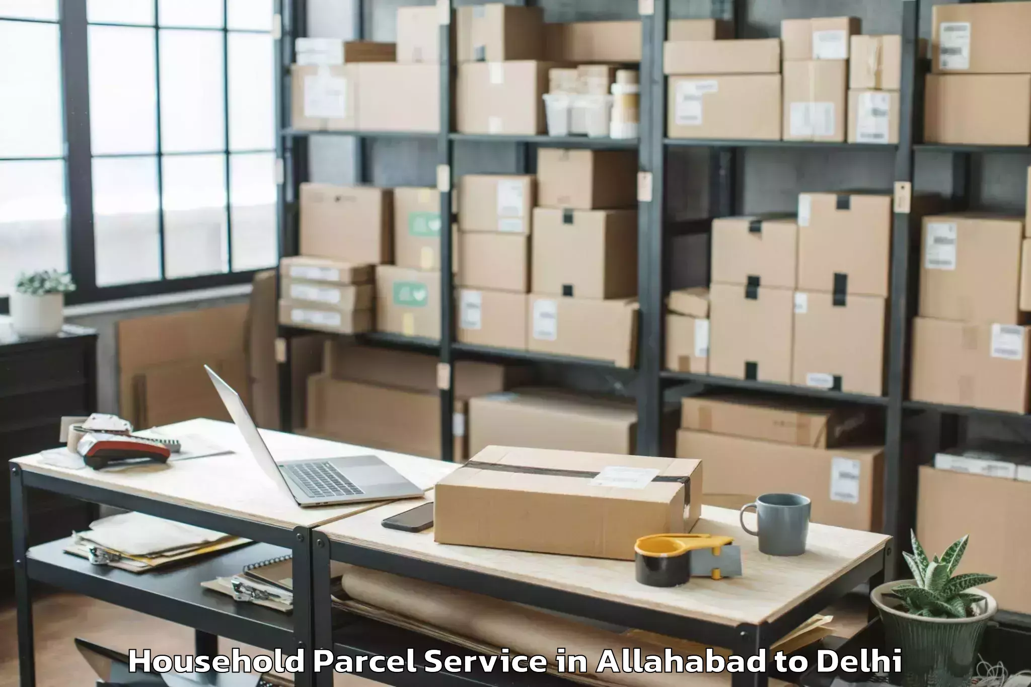 Book Allahabad to Garhi Household Parcel